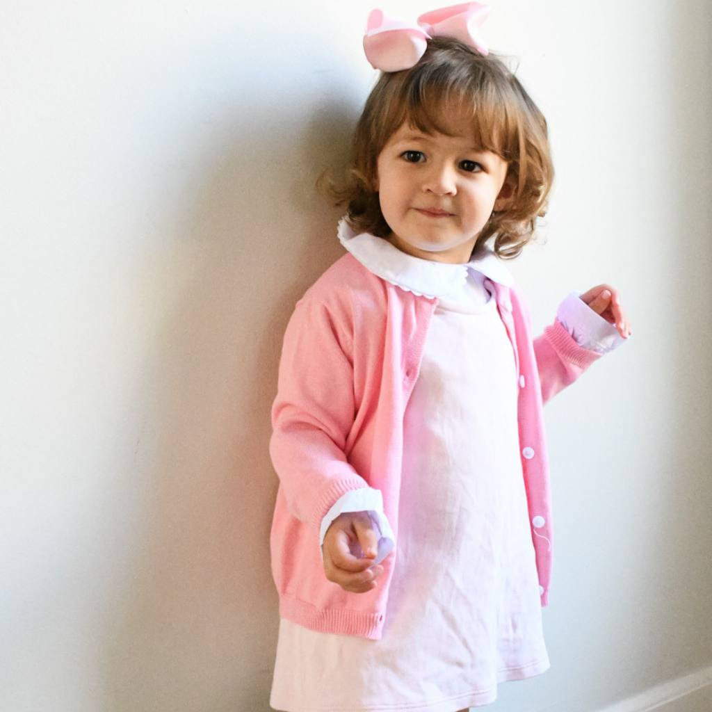 Pink Cardigan Sweater