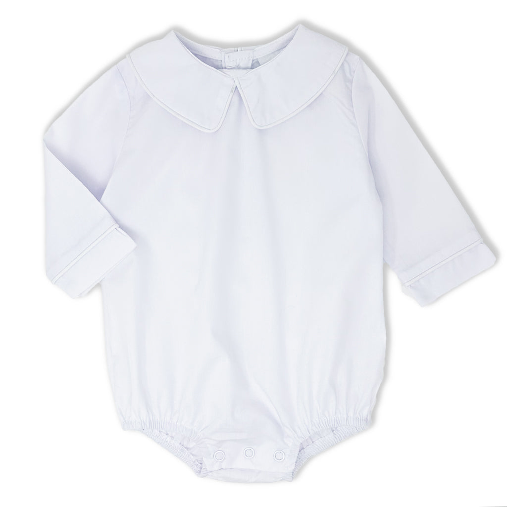 Boys Long Sleeve Peter Pan Collar Bodysuit