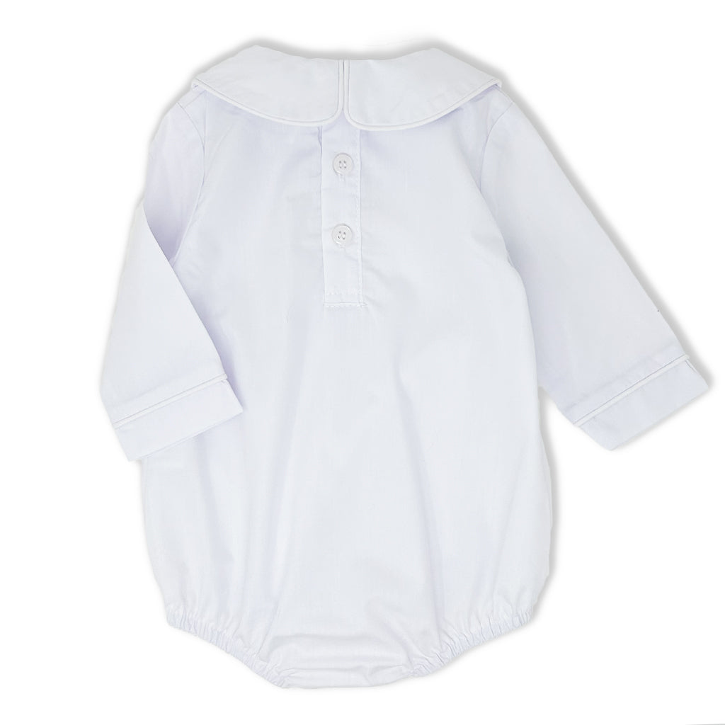 Boys Long Sleeve Peter Pan Collar Bodysuit