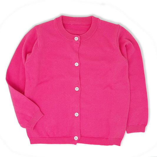 Hot Pink Cardigan Sweater