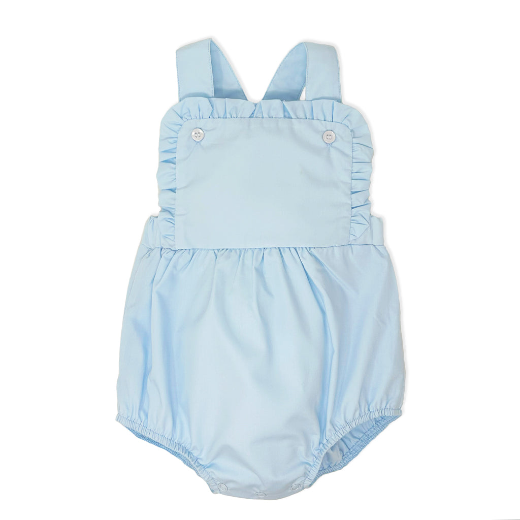 Light Blue Ruffle Sunsuit