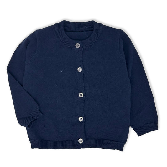 Navy Cardigan Sweater