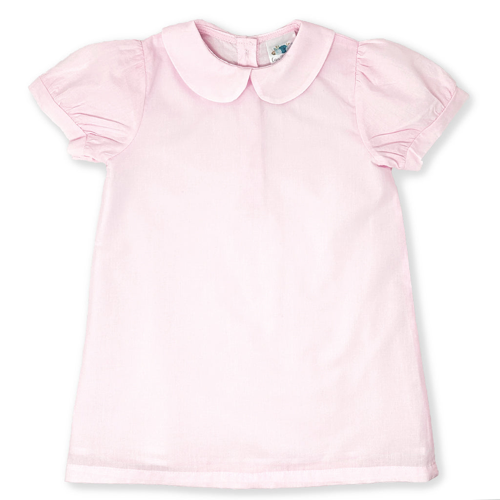 Light Pink Girls Dress Embroidery Blanks