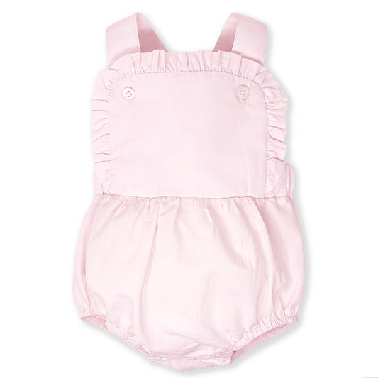 Light Pink Ruffle Sunsuit Embroidery Blanks