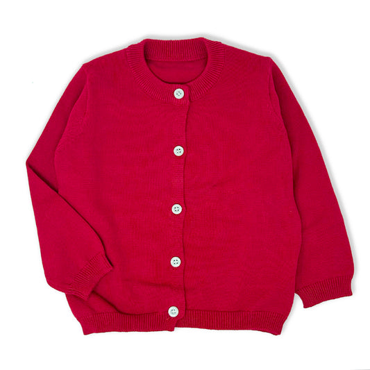 Red Cardigan Sweater