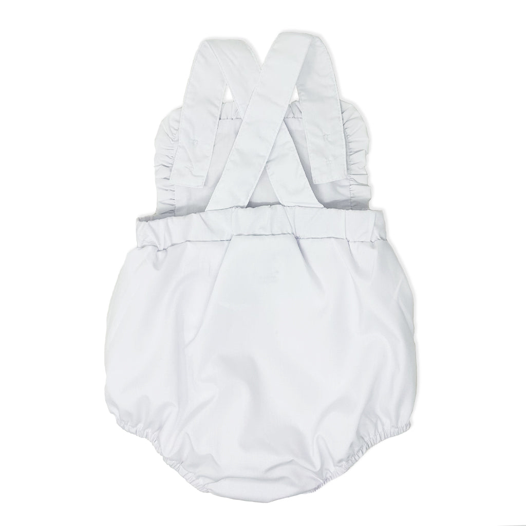 White Ruffle Sunsuit