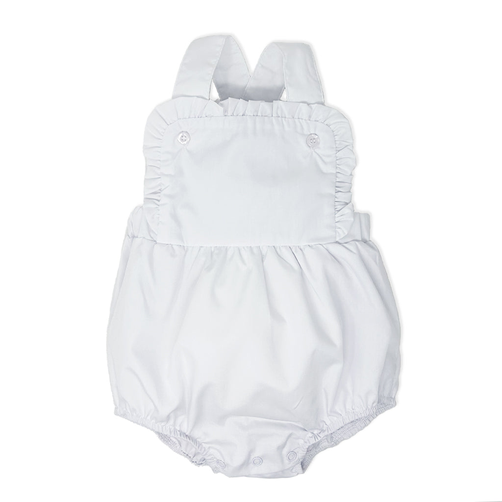White Ruffle Sunsuit