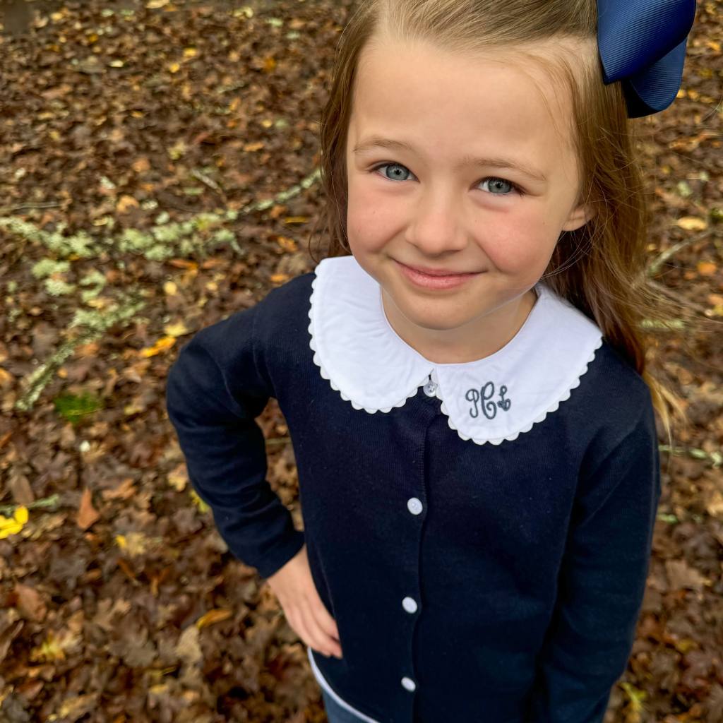 Navy Cardigan Sweater